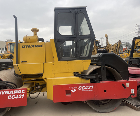 Construction Works Used Road Roller CC421 CC211 CA301D CA30D with Double Drum Roller
