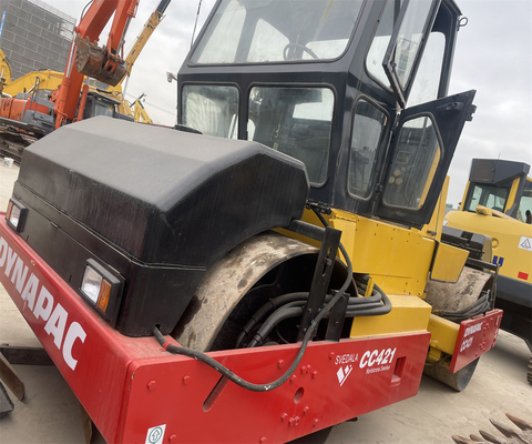 Construction Works Used Road Roller CC421 CC211 CA301D CA30D with Double Drum Roller