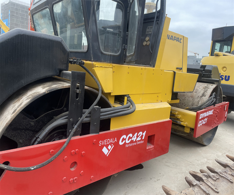 Construction Works Used Road Roller CC421 CC211 CA301D CA30D with Double Drum Roller