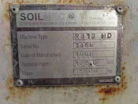 CAT Engine Italy Soilmec SR-60 SR-70 SR-80C R-516 R-622 R-412 RIG Used Drilling Rotary Rig
