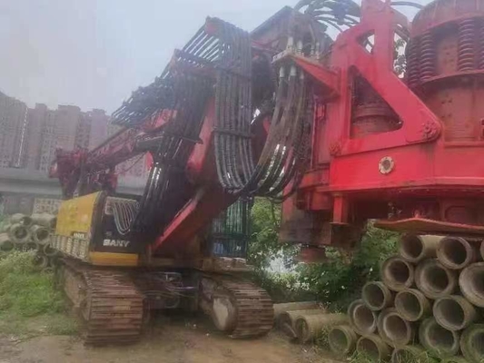 Max Drilling Depth of 64M and 63000 KG Capacity Used SAN Rotary Rig SR285