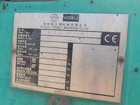 2015 VOGEL 1800-2 Used Asphalt Paver for Sidewalk Tile in Excellent Working Condition