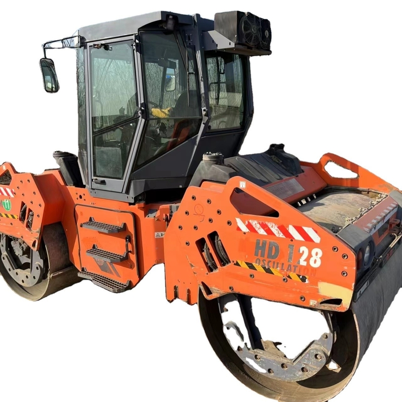 38 Static Linear Pressure Strong Energy Used Road Roller HM HD128 for Construction Works