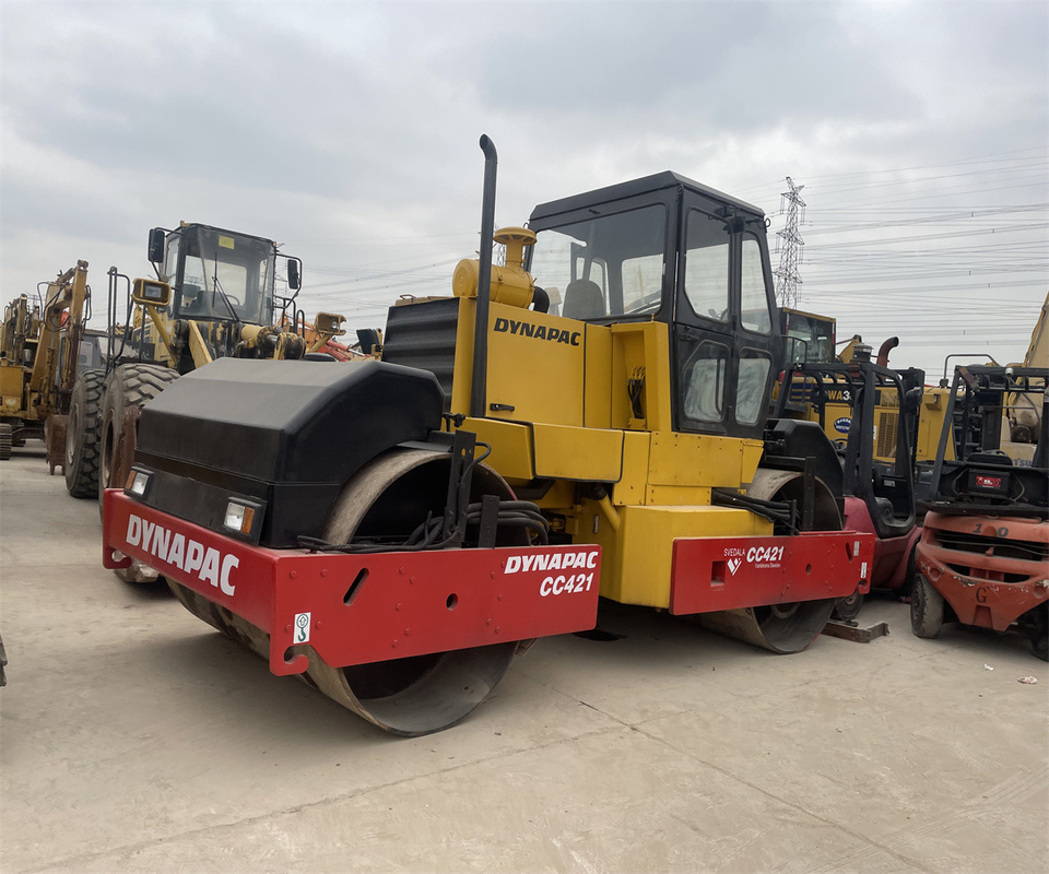 Construction Works Used Road Roller CC421 CC211 CA301D CA30D with Double Drum Roller