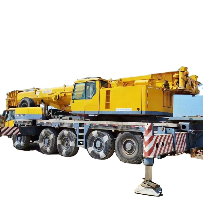 Cummins Engine Liebherr 160T Used Truck Crane for Building Engine Pump Technical Sales